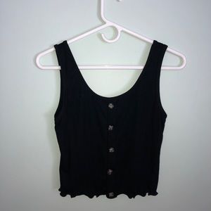 Marshals black tank top with buttons